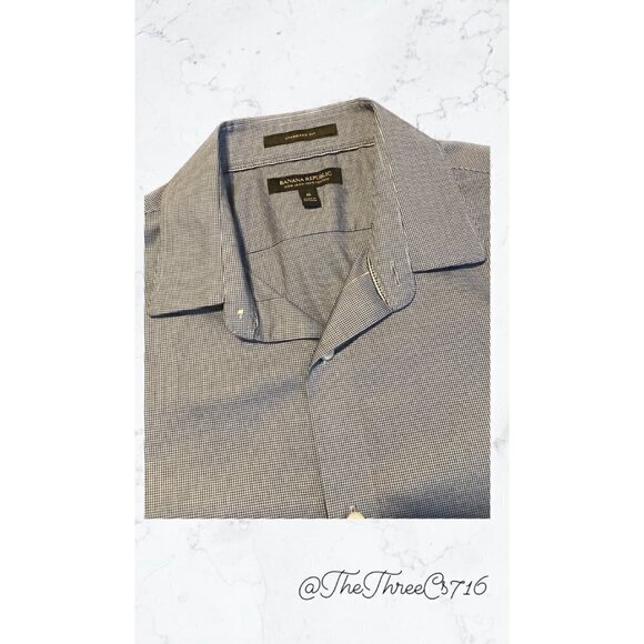 Banana Republic Shirt Mens Size Med 100% cotton Long Sleeve Button Down … - Picture 1 of 5